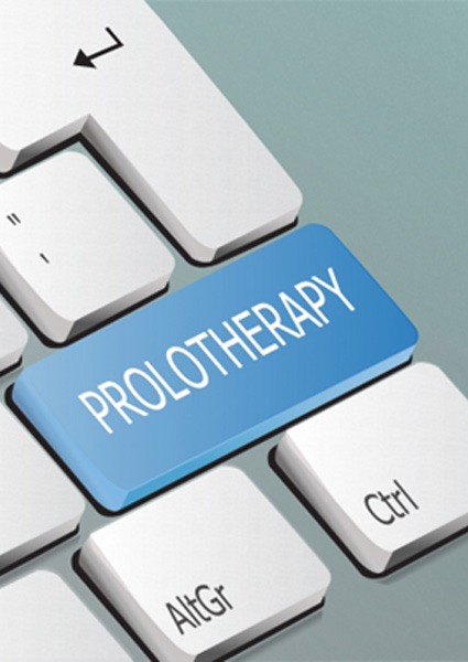 Prolotherapy key on computer keyboard