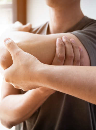 Doctor providing osteopathic manipulation